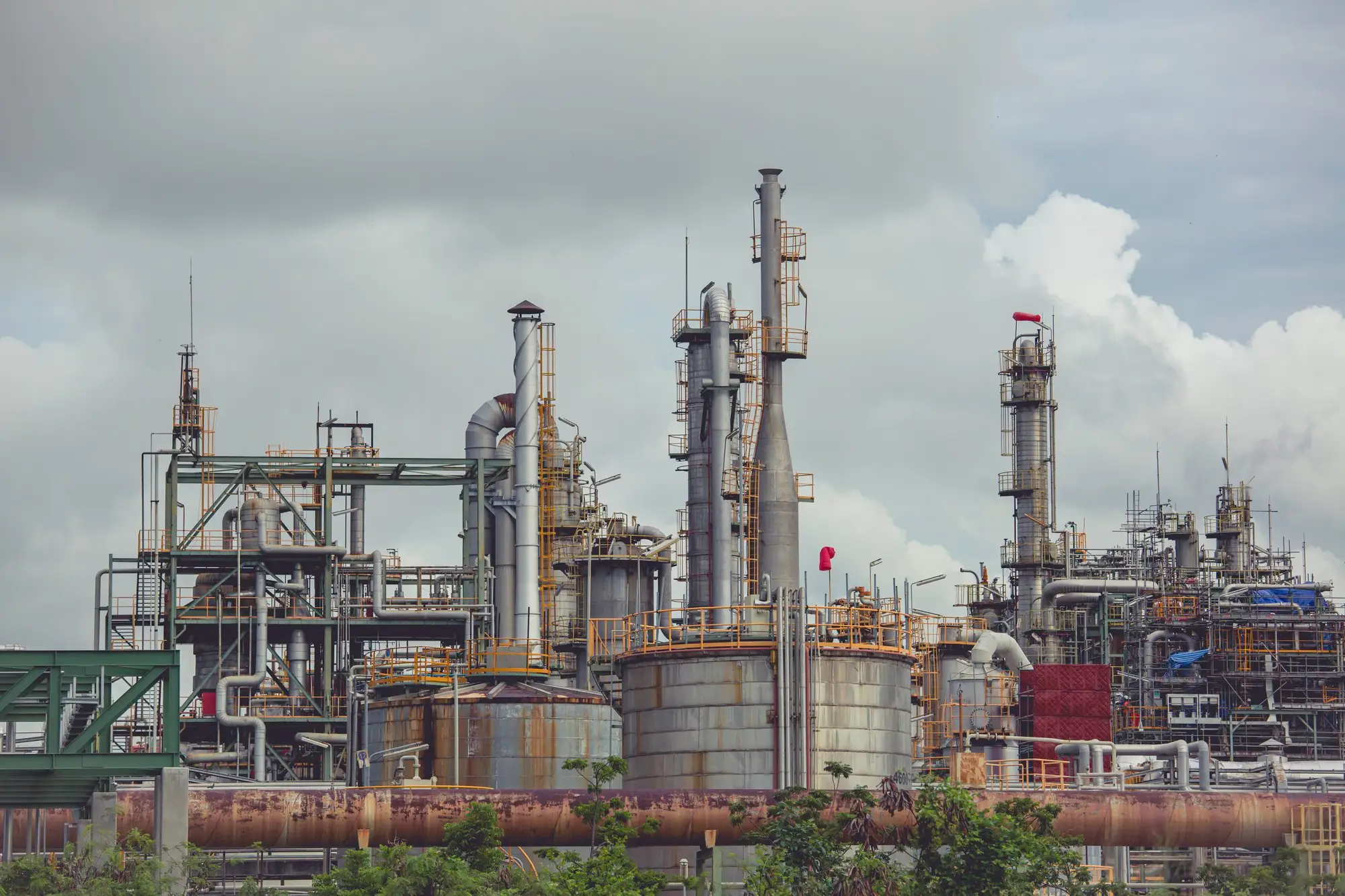 scene oil refinery plant storage tank oil petrochemistry industry afternoon time 478515 1424